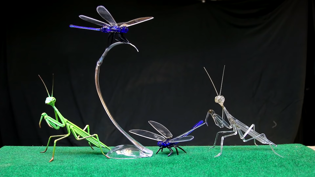 Plastic Insect Art