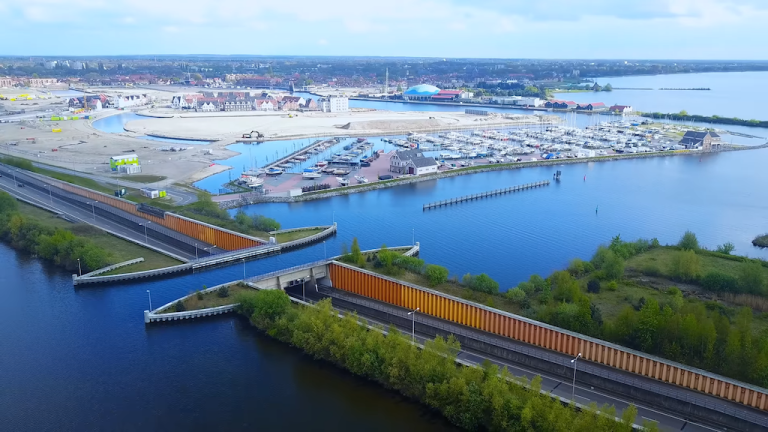 Wondrous Veluwemeer Aqueduct Water Bridge