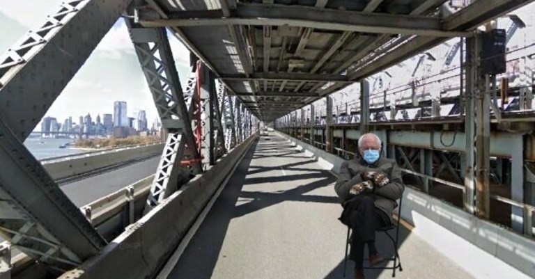 Bernie Sanders Williamsburg Bridge