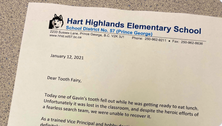 Tooth Fairy Verification Letter