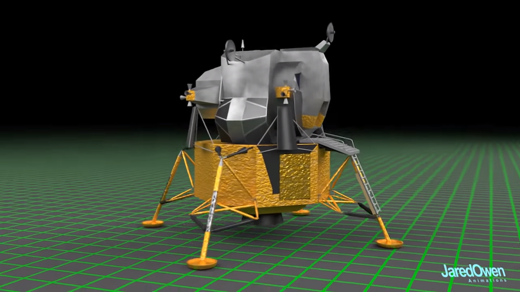 Peeking Inside A Messy Lunar Module
