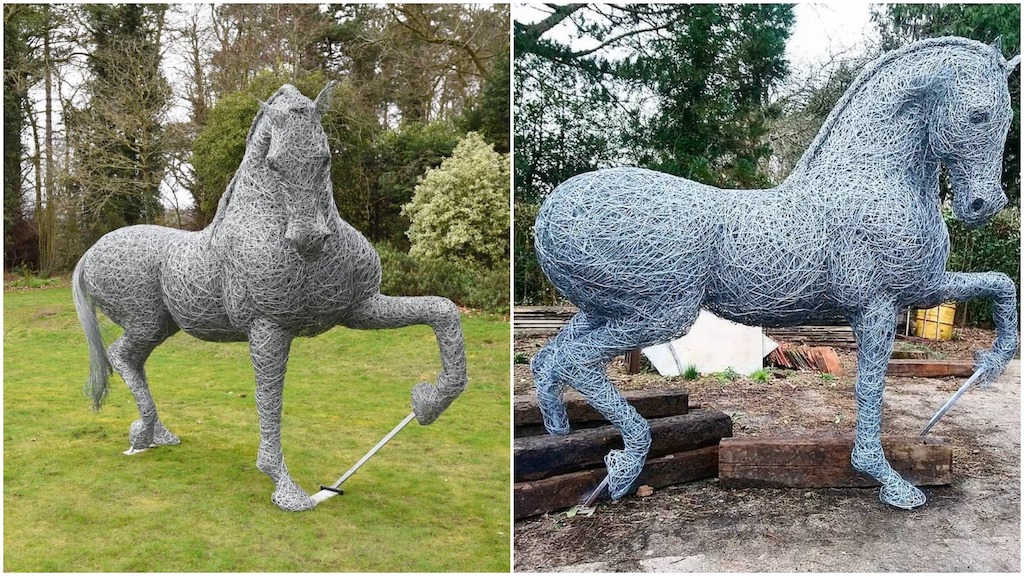 Wire Horse Sculptures
