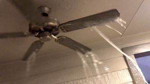 Icicles Form on Ceiling Fan