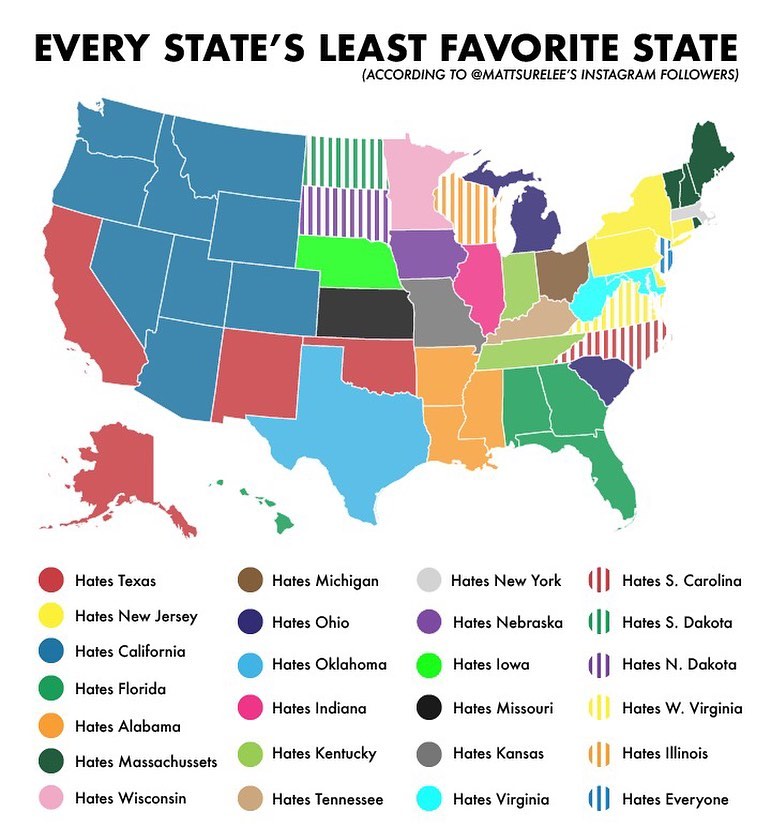 Least Favorite State