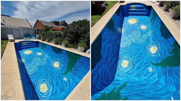 Starry Night Swimming Pool