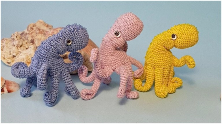 Crochet Octopus Trio