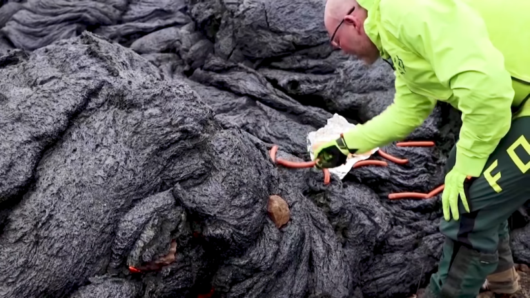 Cooking Hot Dogs on Lava