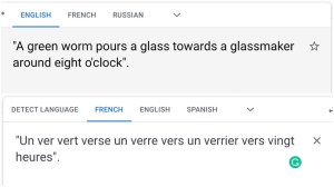 French Nonsense Phrase Sounds Like Ver