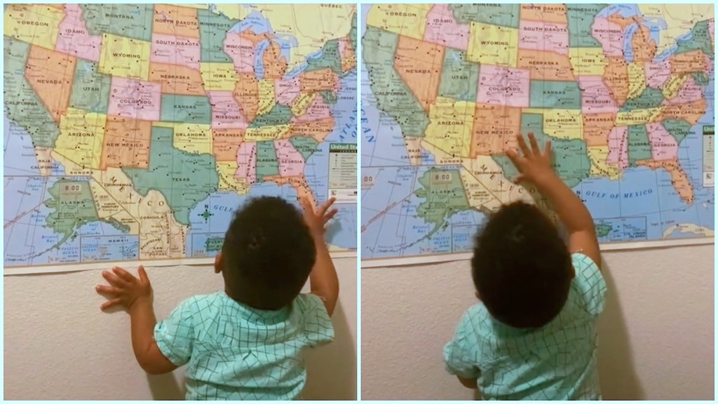 Toddler Identifies States