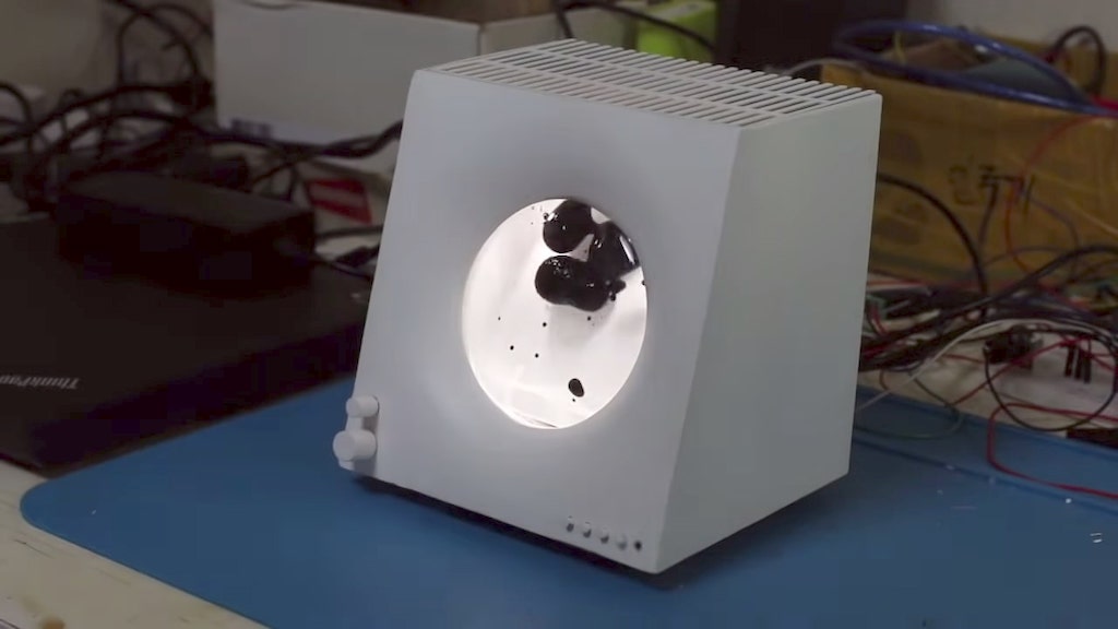 ferrofluid display cell bluetooth speaker