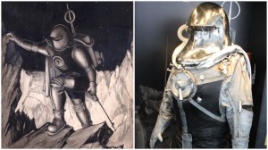 British Interplanetary Society Spacesuit and Illustration