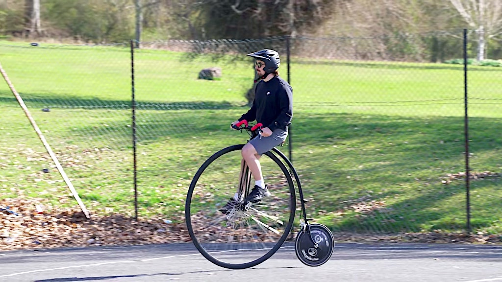 Learning to Ride Penny Farthing