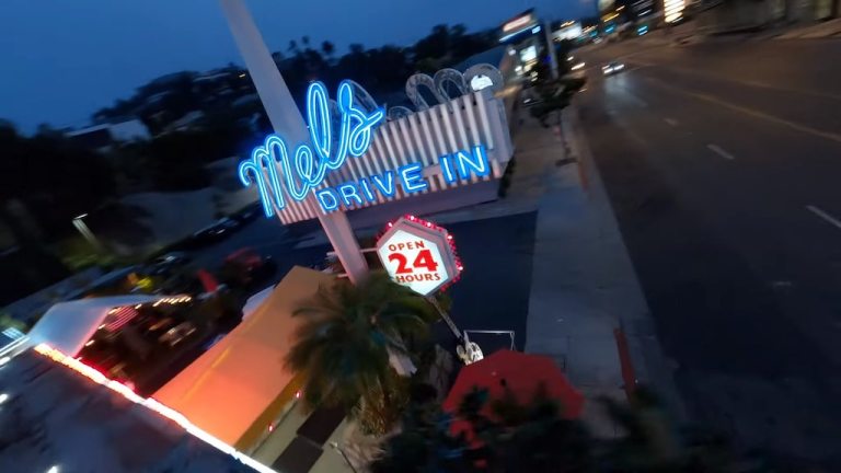 My Favorite Song Drone Flight Mels Drive In Los Angeles