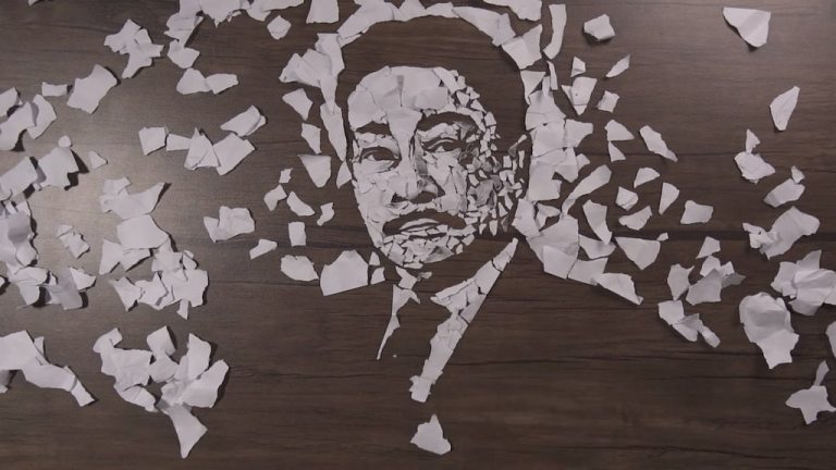 Torn Paper Portrait