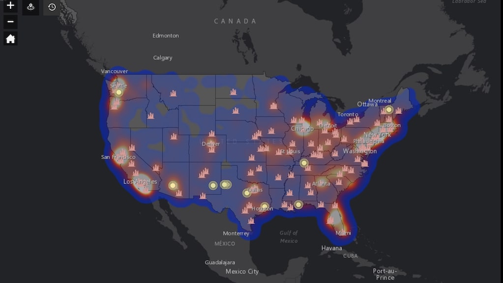 US UFO Sighting Map