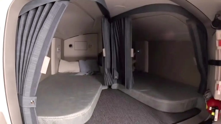 Airbus 350 Hidden Pilot Sleeping Quarters