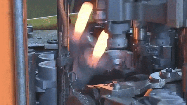 Forging Glass Bottles Through Assembly Line