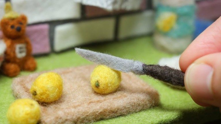 Lemonade Stop Motion Wool Animation