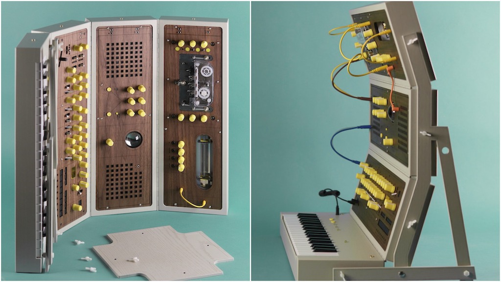 Modular Synthesizer Front and Side