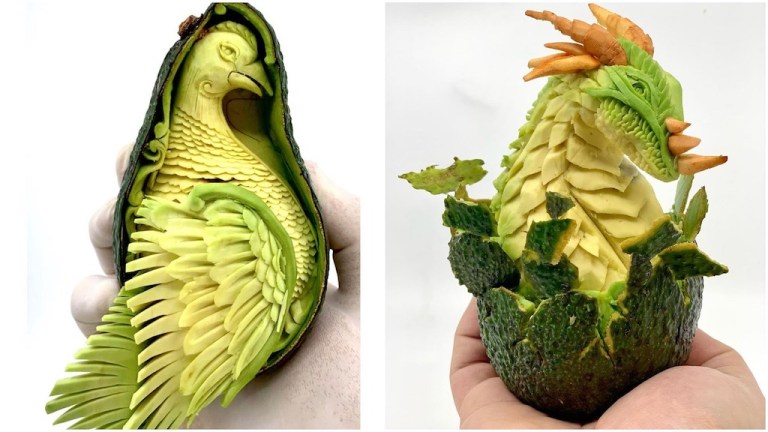 Avocado Carvings