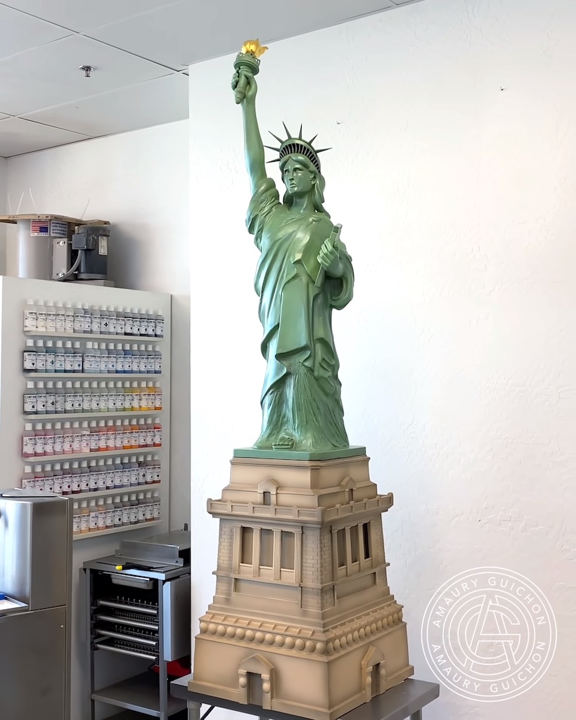 An Incredible Chocolate Replica of the Statue of Liberty