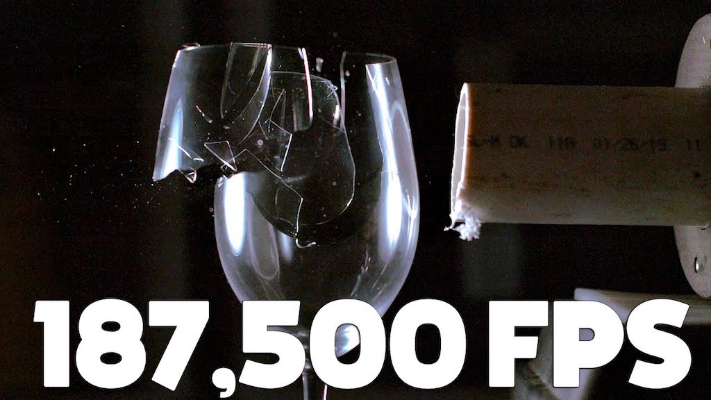 Wine Glass Shatters With Sound in Super Slow Motion