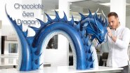 A Fantastic Sea Dragon Made Out Of Chocolate