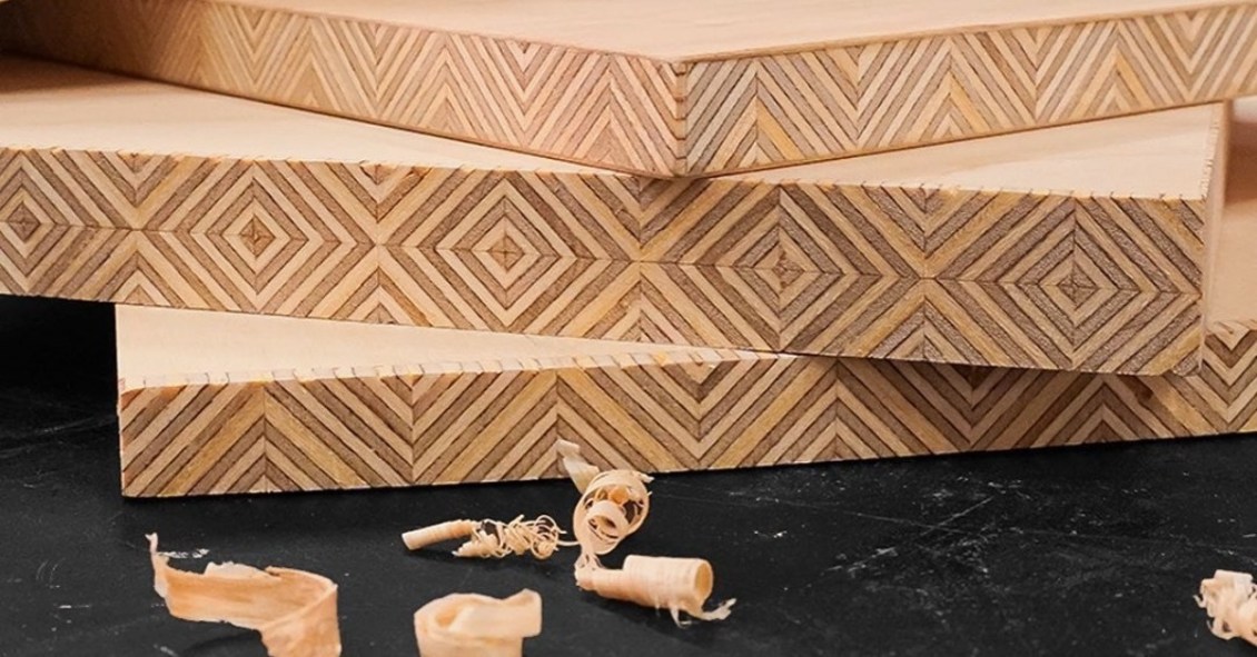 Edge-Grain Patterned Plywood
