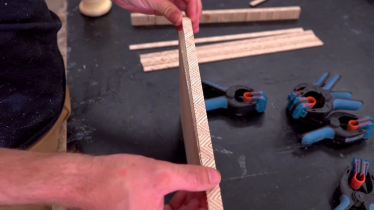 How to make patterned edge-grain plywood