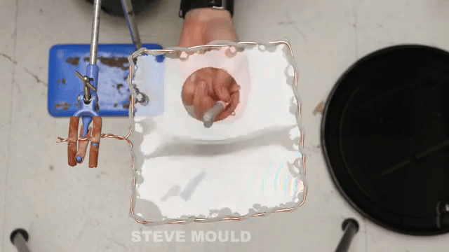 Making a Moveable Hole Inside a Soap Bubble