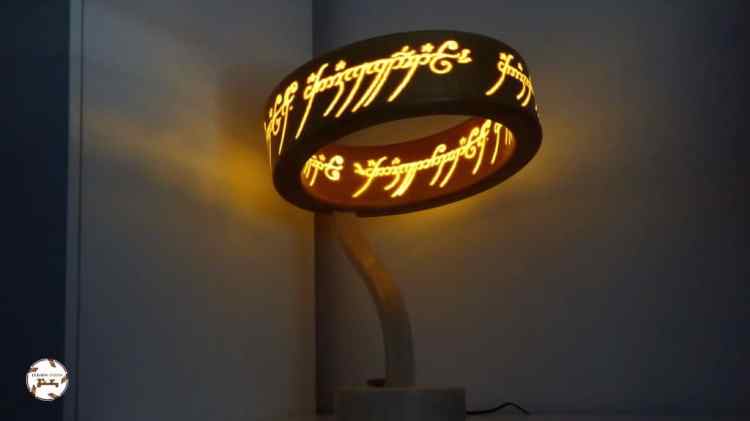 One Ring Lord of the Rings Lamp Night