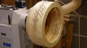 Woodturning the One Ring from Lord of the Rings