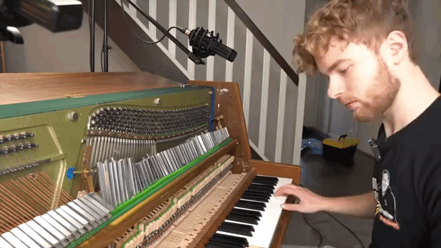 88 Tuning Forks on Piano