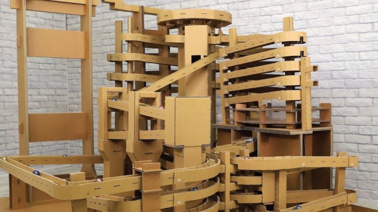 Giant Cardboard Marble Run