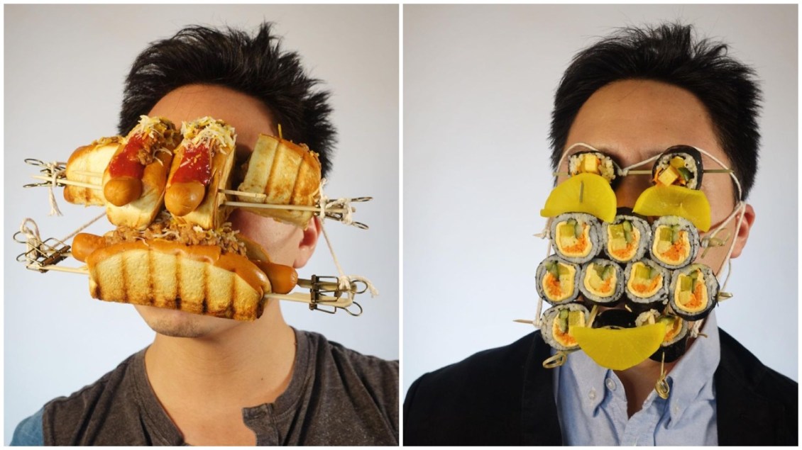 Masks Made Out of Food