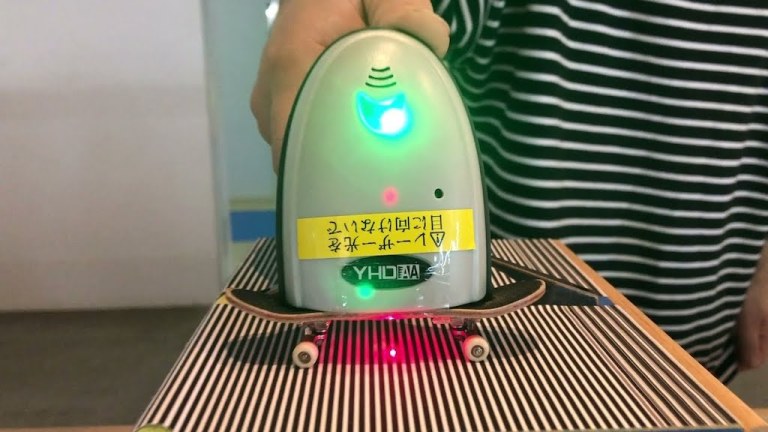 Mini Skateboard Barcode Scanning