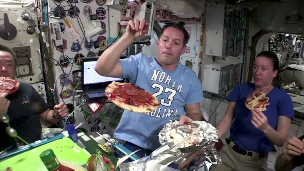 Pizza Night at the International Space Station