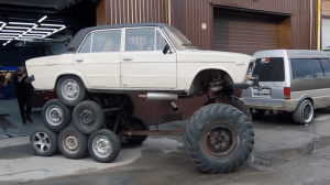14 Wheeled Monster Lada Sedan