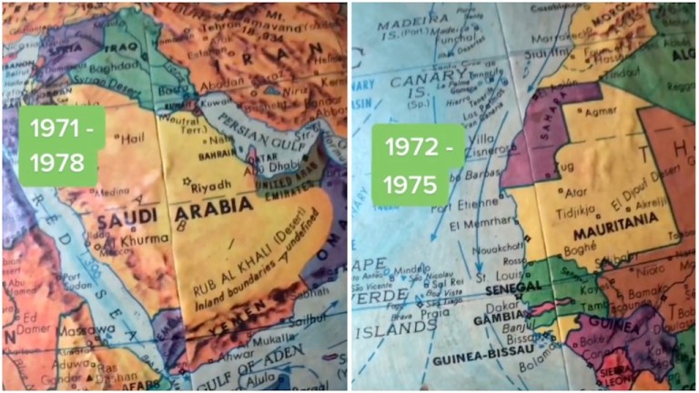 Figuring Out Date of Globe by Historical Changes