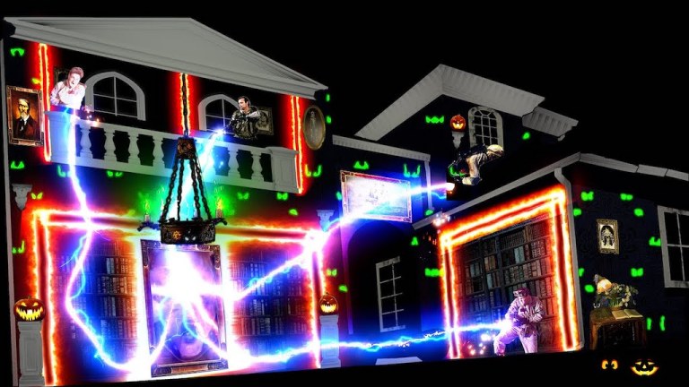 Ghostbusters Projection Mapped Light Show