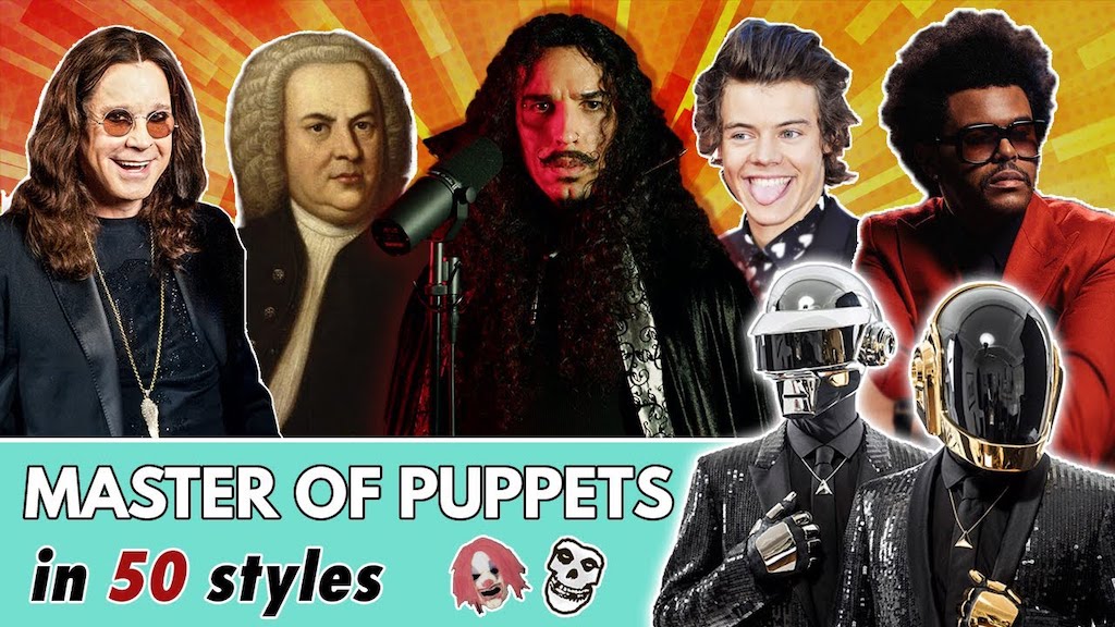 Master of Puppets in 50 Different Musical Styles