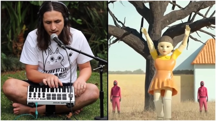 A Live Looping Remix of a Creepy Animated Dancing ‘Red Light, Green Light’ Doll From ‘Squid Game’