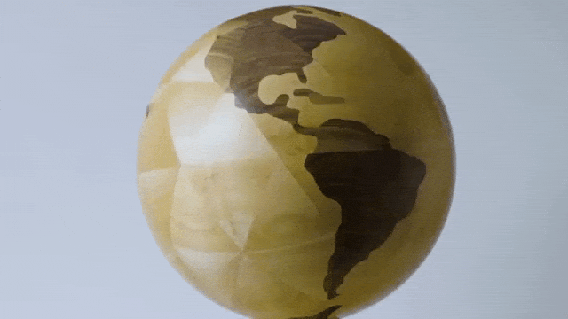 Woodturned Globe