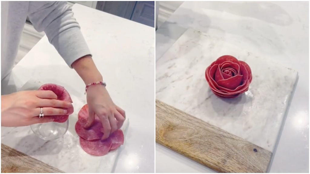 How to Make a Decorative Rose Out of Sliced Salami | LaptrinhX / News