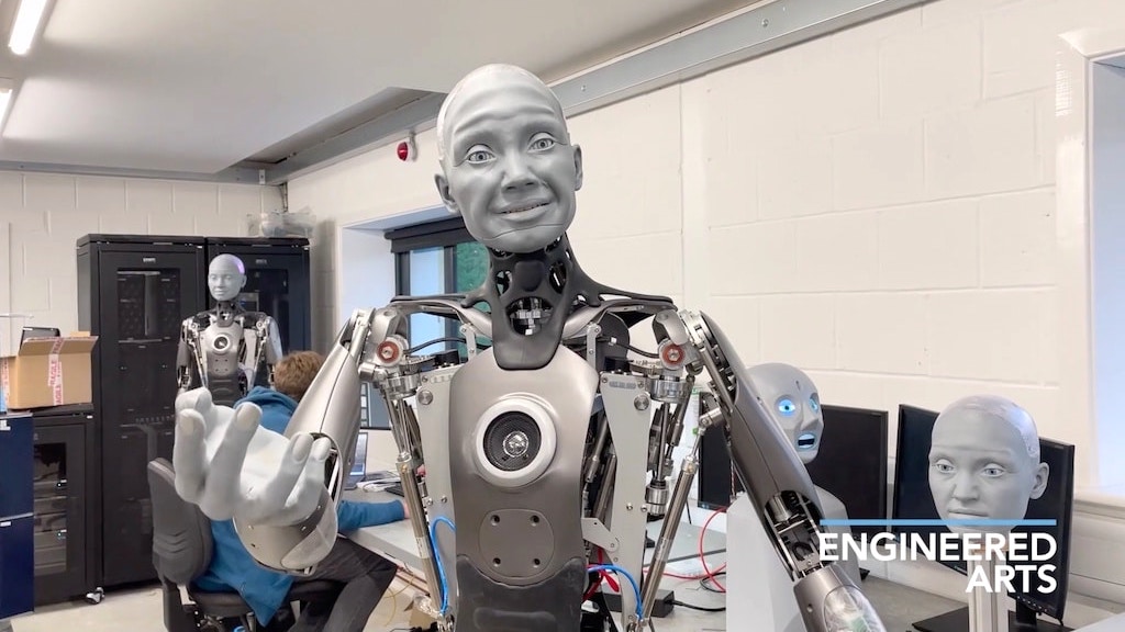 Ameca Facial Expression Humanoid Robot