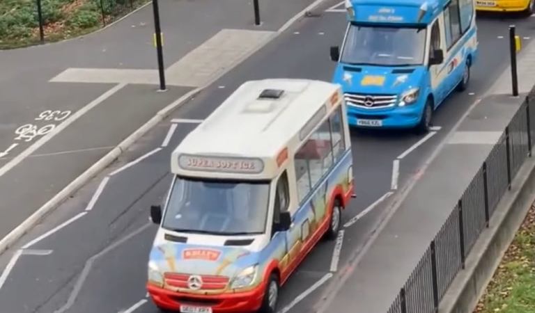 Ice cream Trucks Funeral Procession