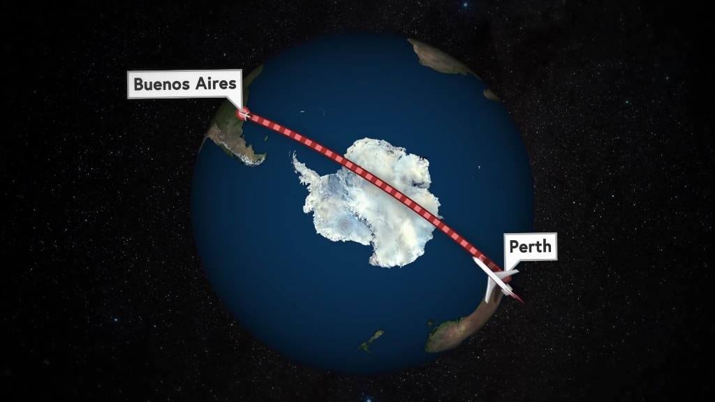 Why are there no flights over Antarctica?
