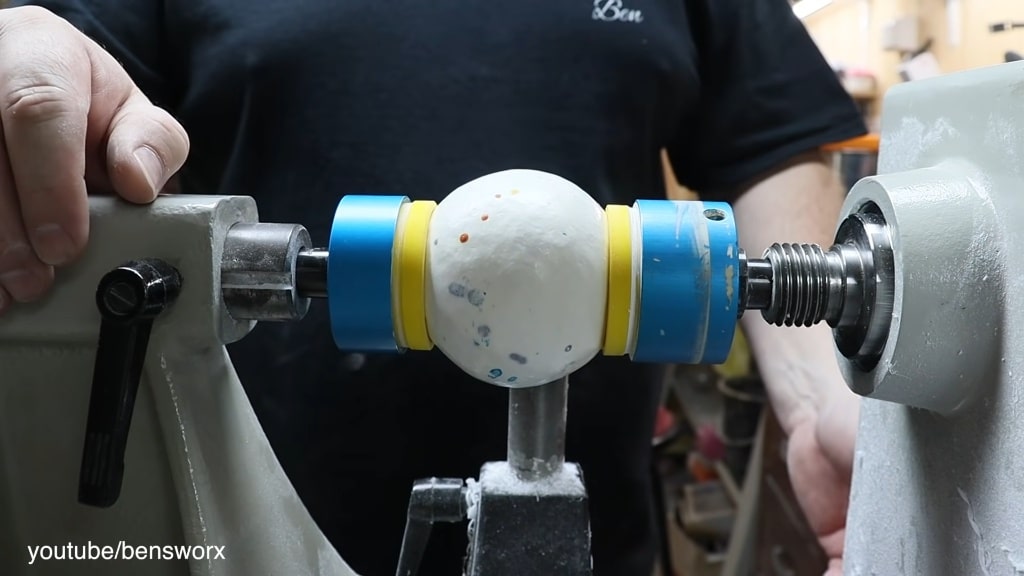 Woodturning a Monster Jaw Breaker Candy