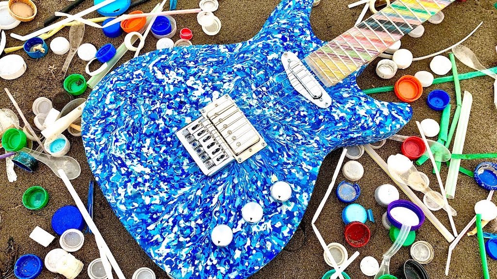 Guitar Built From Plastic Ocean Trash