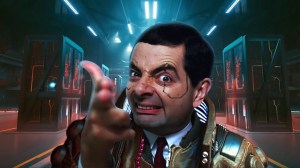 Mr. Bean in Cyberpunk 2077